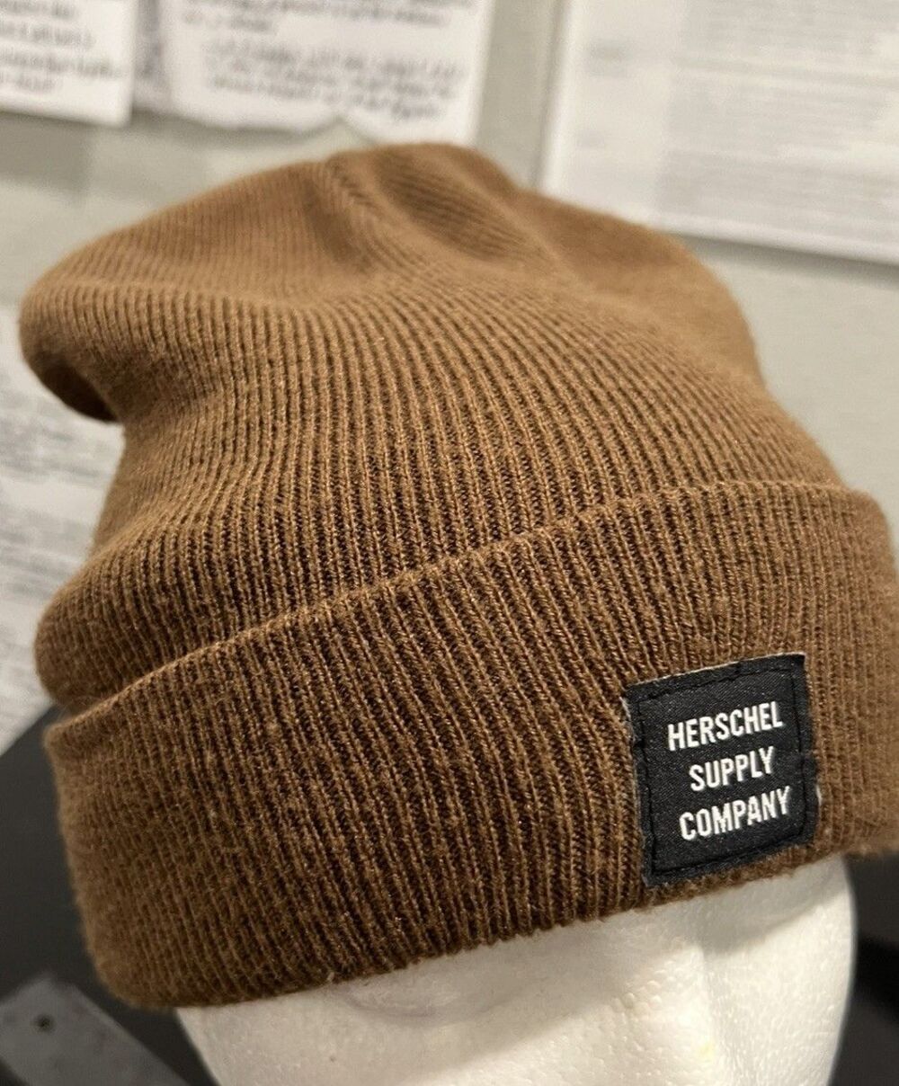 Herschel Supply Company Co Abbott Rib Knit Beanie Ash Rose Pink One Size Cap